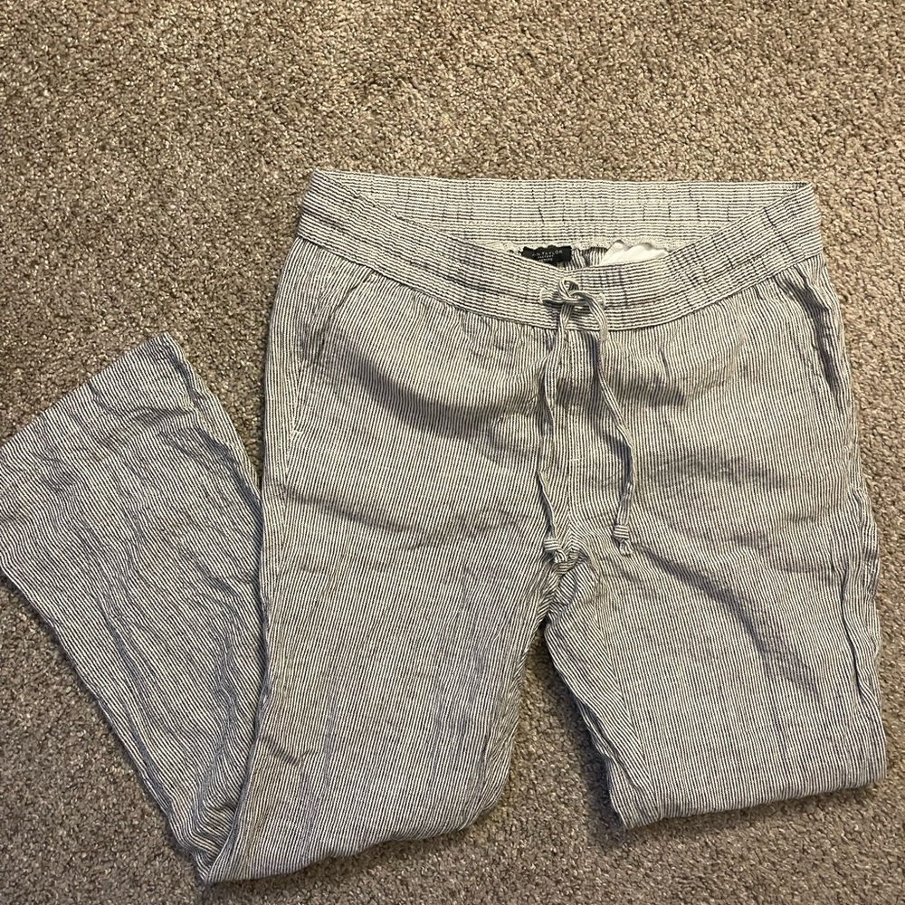 Linen Stripe Pants